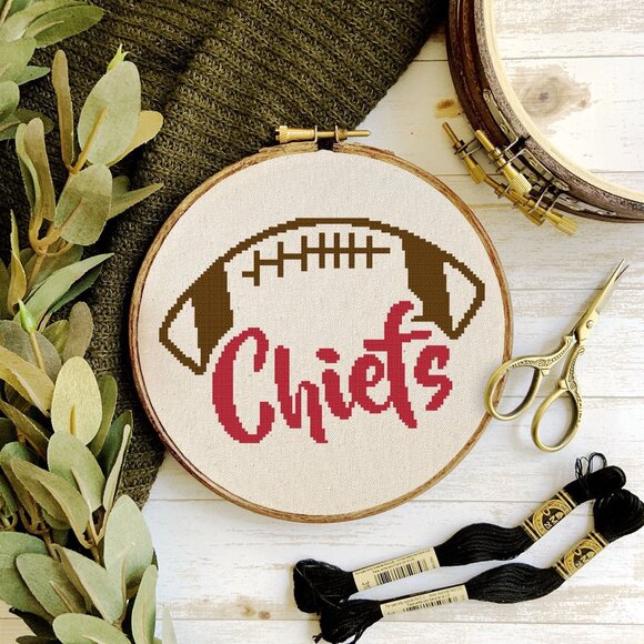 Kansas City Chiefs Football‎ Counted Cross Stitch Patterns Set of 3 - Picture 6 of 7